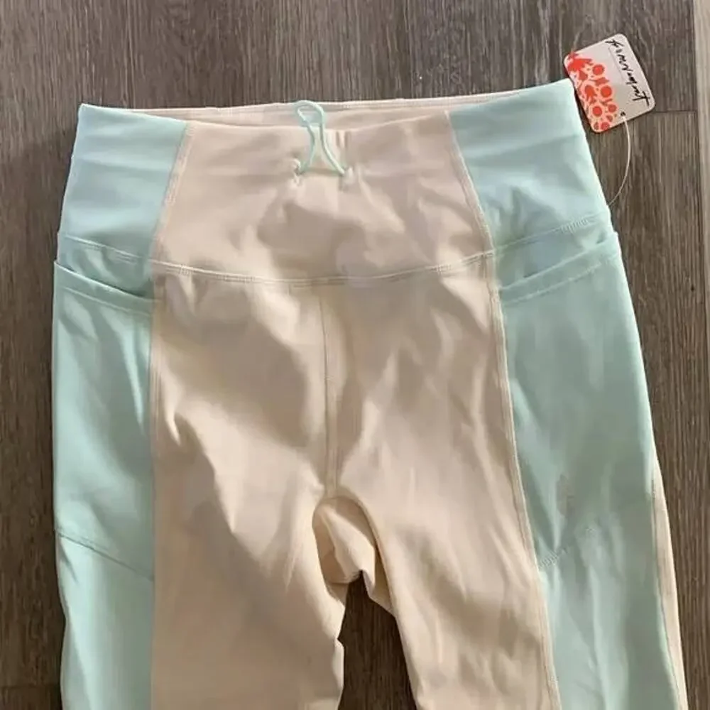 Free People Movement High Waisted Good Karma Tie Dye‎ Leggings L NWT